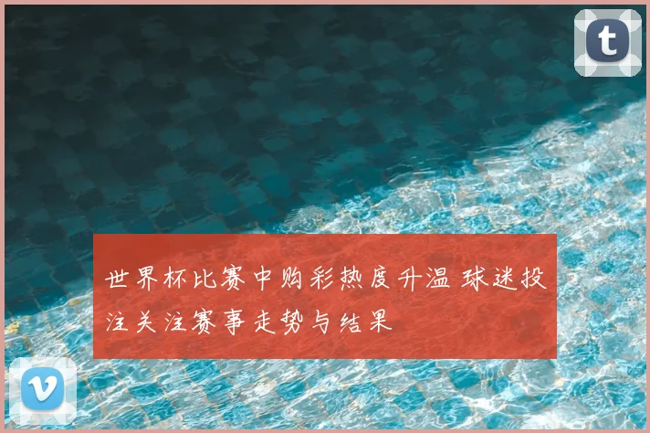 世界杯比赛中购彩热度升温 球迷投注关注赛事走势与结果