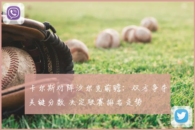 卡尔斯对阵沙尔克前瞻：双方争夺关键分数 决定联赛排名走势
